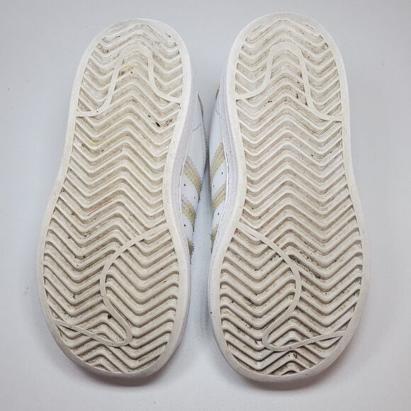 Adidas Grand Court 2.0 Shoes Kids Girls White Size 8 Halographic Detail Sport - Picture 7 of 9